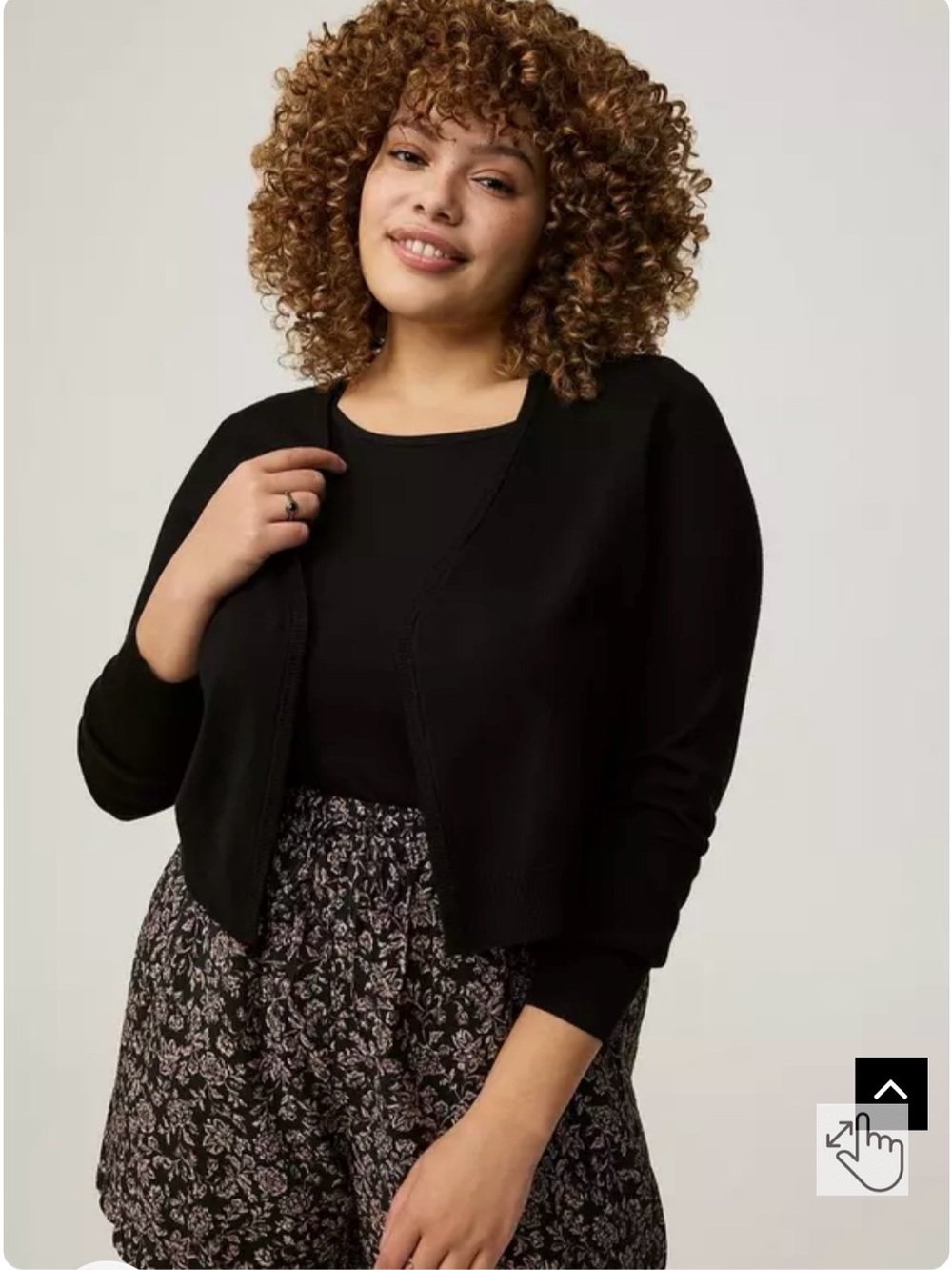 Torrid | Black Fitted Long Sleeve Shrug Sweater | Size 1X